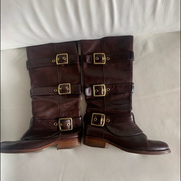 COACH est.1941 Leather Boots.,Leather inside, Jordan 6 1/2 B.Good used Condition - Picture 11 of 12